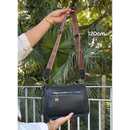 Bolsa Cruzada de Piel Milane