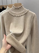 Suéter Afelpado con Perlas Pearl